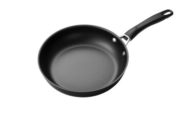Black Frypan, Transforming Simple Ingredients into Culinary Masterpiece on White or PNG Transparent Background.