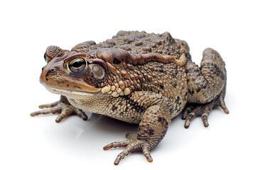 Toad on a white background