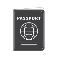 Passport, vector, icon, logo isolated Illustration