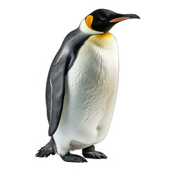 Arctic Penguin Isolated on Transparent or White Background, PNG