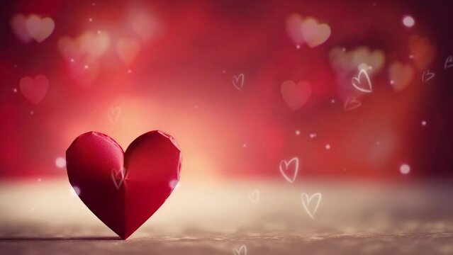 copy space of valentine heart shape in isolated background
