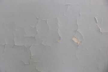 Structure of an old destroyed wall in vintage style. Abstract texture of white cardboard paper...