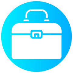 toolbox round solid icon