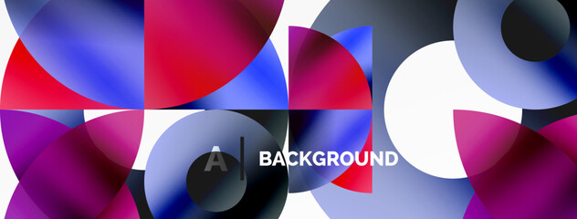 Circle and triangle abstract background. Concept for creative technology, digital art, social communication, and modern science. Ideal for posters, covers, banners, brochures, and websites