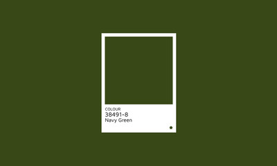 Trendy Color 2024 Navy Green Swatch Palette. Color hex swatch palette design idea.