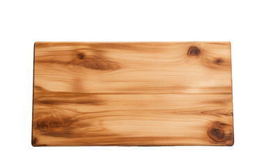 Wooden Board with a Birchwood Canvas, Creating a Light and Airy Atmosphere on White or PNG Transparent Background.