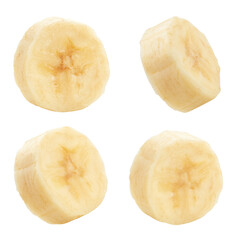 Isolated banana on white background