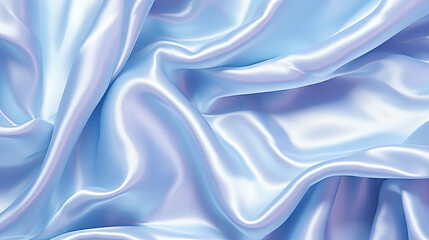 Abstract light  blue background. light blue fabric texture background. soft blue silk satin. Curtain. Luxury background for design. Shiny fabric. Wavy folds.	
