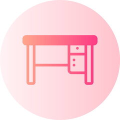 desk gradient icon