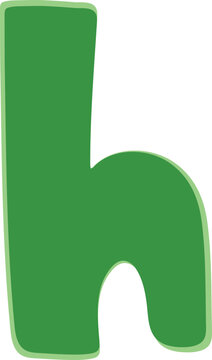 st. patrick's day letter lowercase h