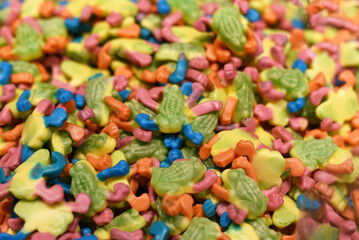 Sweet shop. Multicolored sweets for children