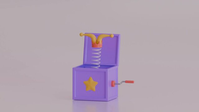  Playful 3D Animation featuring a Jack In The Box Surprise