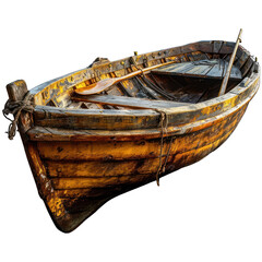 Boat Isolated on Transparent or White Background, PNG - obrazy, fototapety, plakaty