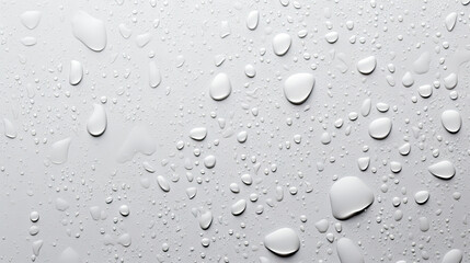 Water droplets on a white background. water drop on white