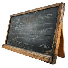 Chalkboard Isolated on Transparent or White Background, PNG