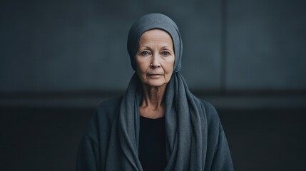 Sadly of female cancer patients at hospital