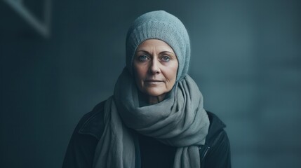 Sadly of female cancer patients at hospital