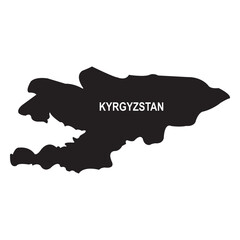 Kyrgyzstan country map