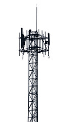 mobile phone tower on a transparent background, PNG is easy to use.