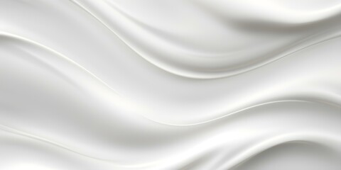 Elegant White Silk Waves Texture Background