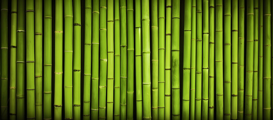 Natural green bamboo background. - obrazy, fototapety, plakaty