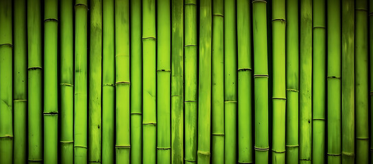 Natural green bamboo background.