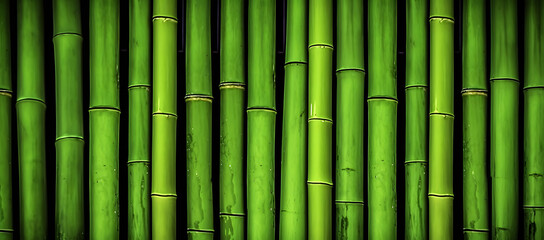 Fototapeta na wymiar Natural green bamboo background.