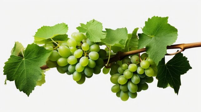 Grapevines isolated on transparent background,ultra