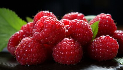 a raspberry , elevation side view , 