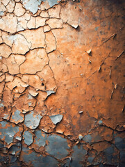 Rusty metal texture with peeling paint. Abstract background and texture for design.