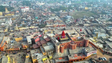 Ayodhya Drone view Shri Ram Mandir, Shri Hanuman Garhi Mandir, Lata Mangeshkar Chowk and Ram ki...