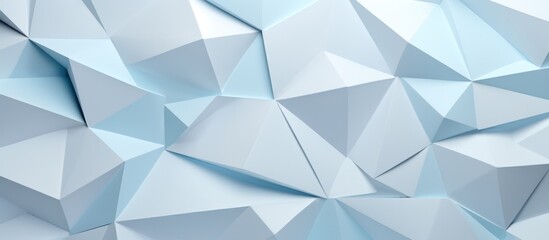 Fototapeta premium Futuristic Geometric background for your presentation. Textured intricate 3D wall in light pastel tones