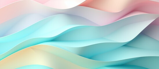 Futuristic Geometric background for your presentation. Textured intricate 3D wall in light pastel tones