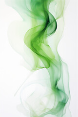 abstract green smoke for background