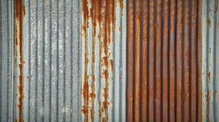 old rusted textured corrugated sheet background, Old zinc wall texture background. Rusted galvanized ,  texture surface of rusty on galvanize metal  - obrazy, fototapety, plakaty