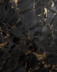 Stylish Art in Black Marble Abstract Backdrop