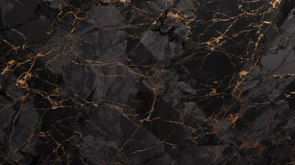 Elegant Black Marble Abstract Backdrop
