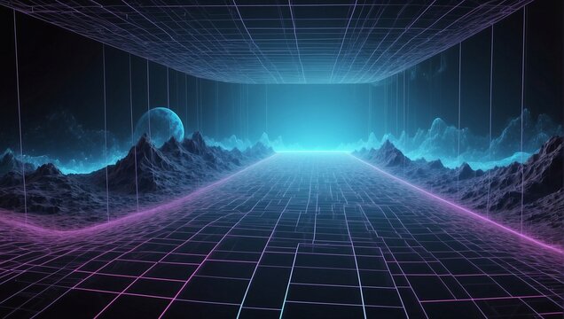 background with binary code