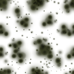 Black mold. Fungus, the wall of an apartment, a house, poisonous spores. Toxic health effects. Wallpaper seamless pattern square.  Vector realistic illustration.