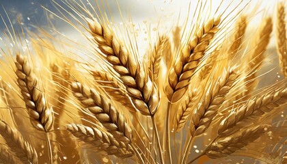 golden wheat field, wallpaper 