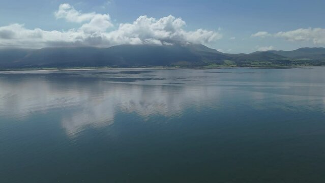 Fenit lighthouse Ireland Aerial view
