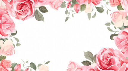 Flower composition background, decorative flower background pattern, floral border background