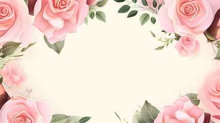 Flower composition background, decorative flower background pattern, floral border background