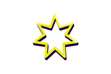 Star Highlight Note Sticker Design