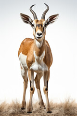 "Elegance Unleashed - Antelope Isolated on White Background"

