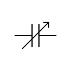 capacitor glyph icon