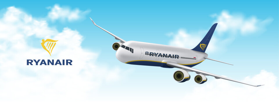 Aircraft of Ryanair, Top 68 of The World's Top 100 Airlines in 2023 (Vector)