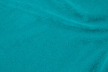 Tiffany color blue velvet fabric texture used as background. silk color denim fabric background of...