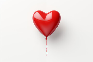 Red Love heart balloon PNG image