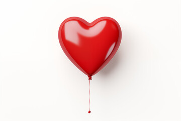 Red Love heart balloon PNG image